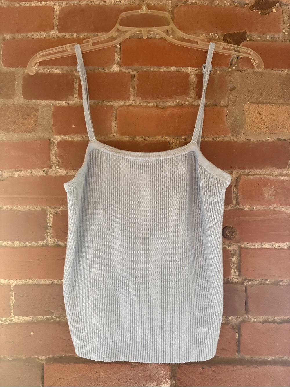 Old Navy Light Blue Ribbed Cami Tank